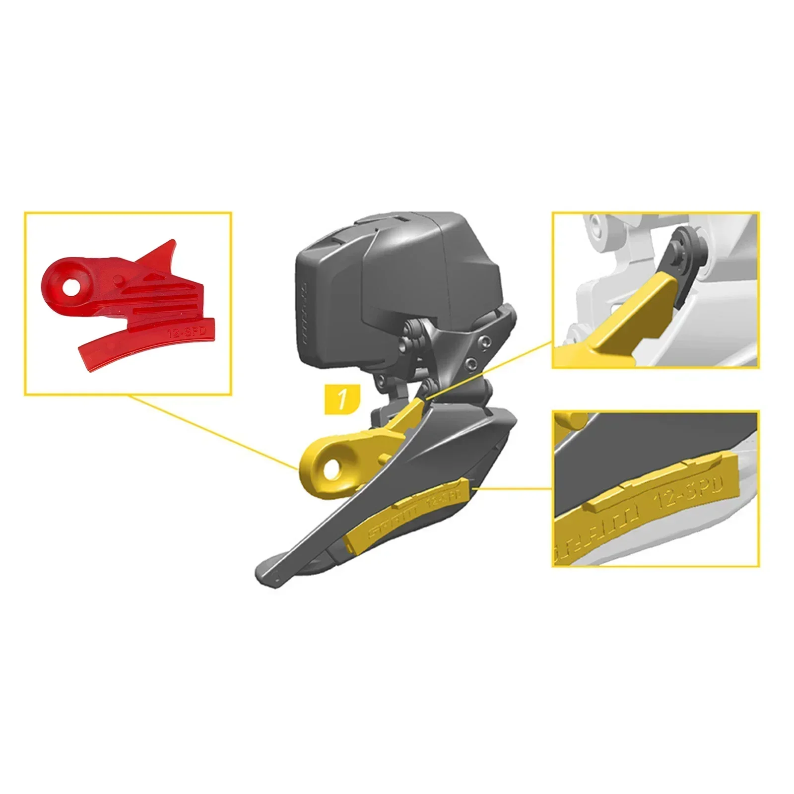 

Передний переключатель передач для велосипеда Sram AXS, красный инструмент для регулировки велосипеда, кондиционер для ремонта велосипеда, инструменты для обслуживания