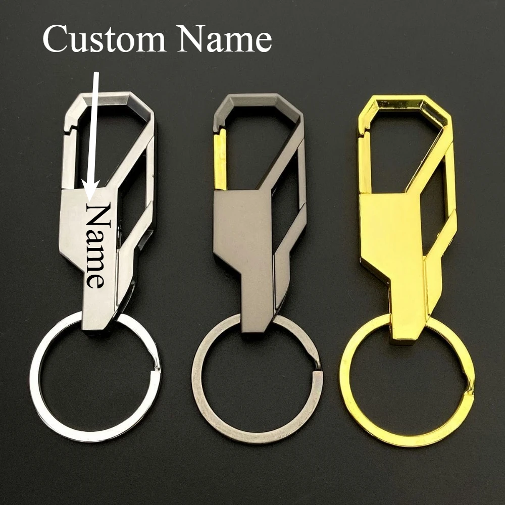 

Personalized Customized Key Chain Keyring Ring Key Buckle Men and Women Accessory Vintage Gift Carving Car Pendant Engrave