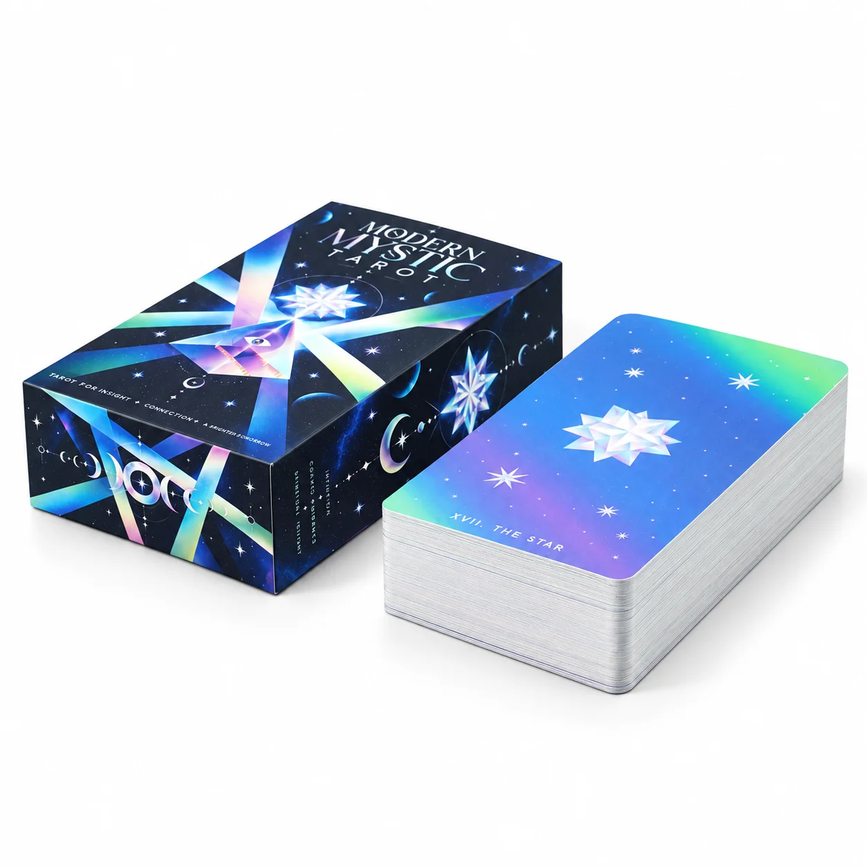 Modern Mystic Tarot Deck Celestial Inspired Tarot Cards for Intuition Self Discovery Cosmic Guidance Moon Energy Spiritual Insig