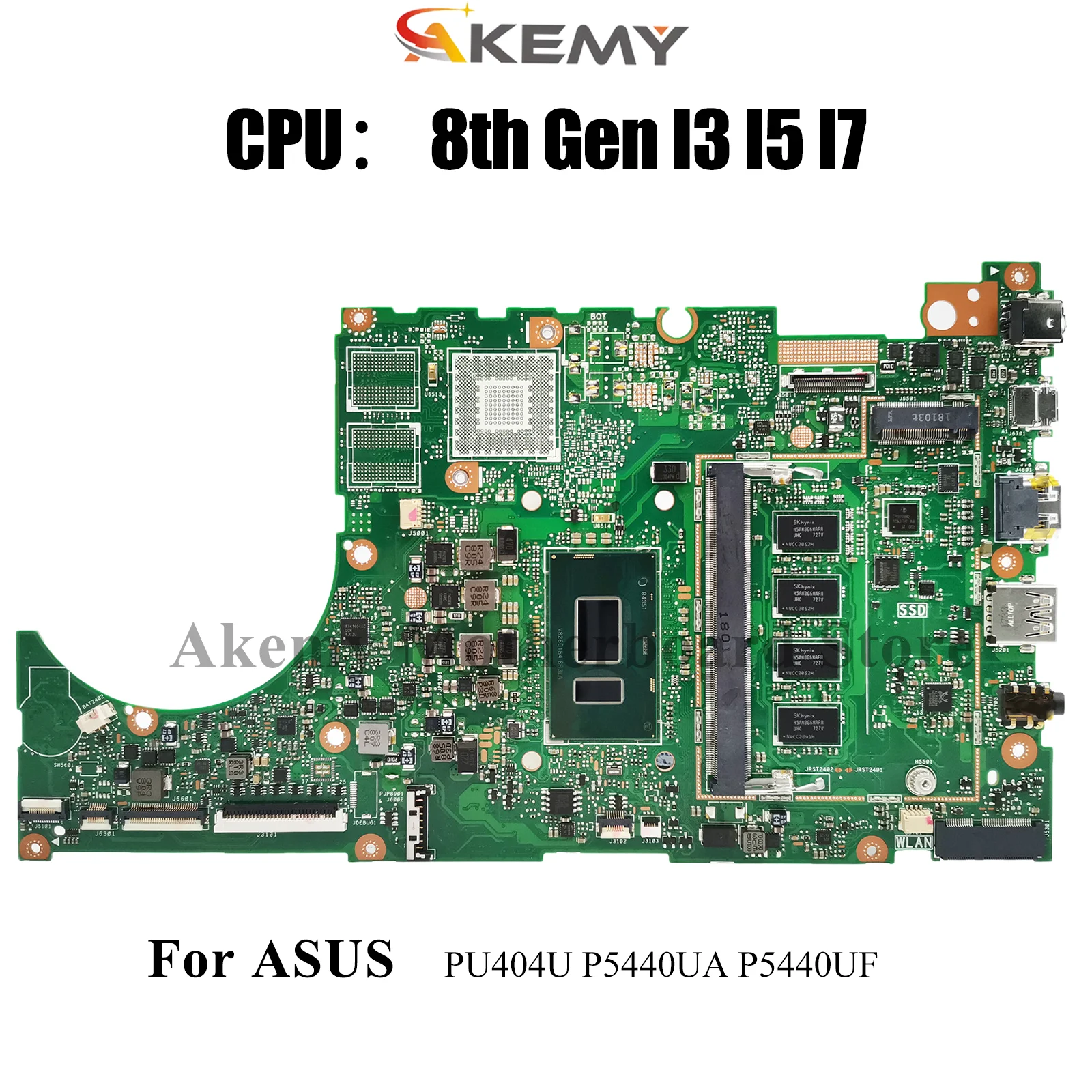 

P5440UA Материнская плата для ноутбука ASUS ProArt P5440UF P5440UA PU404U P5440U Материнская плата для ноутбука с процессором I3 I5 I7 100% tests OK stk