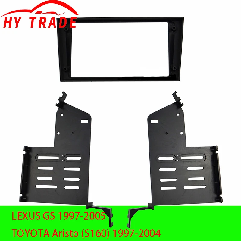 

2 Din Audio Frame Radio Fascia panel is suitable for Lexus GS300/ 400/ 430 Install Facia Console Bezel Adapter Plate Trim Cover