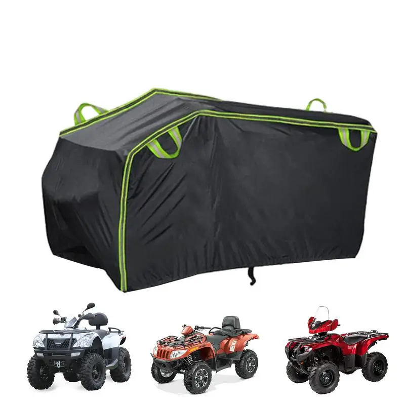 ATV Cover Heavy Duty Windproof Quad Covers Dustproof Exterior Covers for Most ATVs Waterproof Protective Covers ATV Accessories