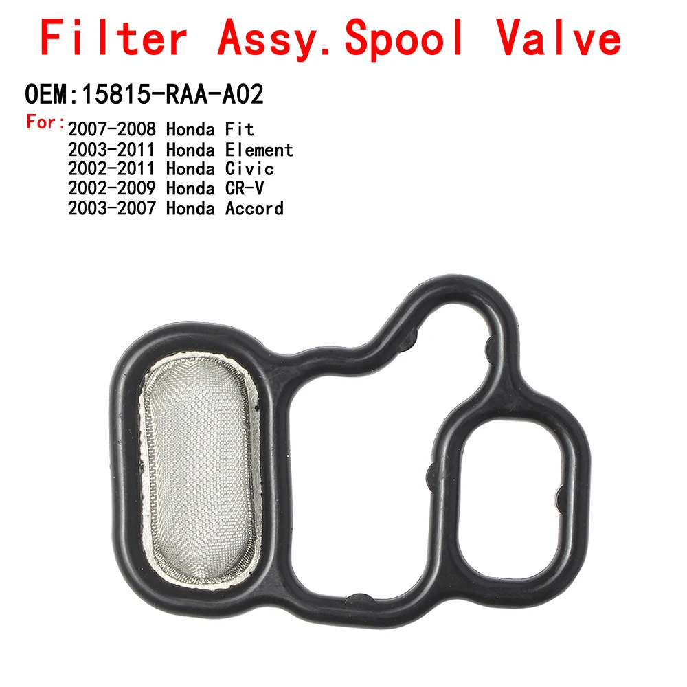 

Filter assy spool valve for Honda Accord Civic TAO 2.4 Filter / Solenoid Gasket VTEC OEM 15815-R40-A01