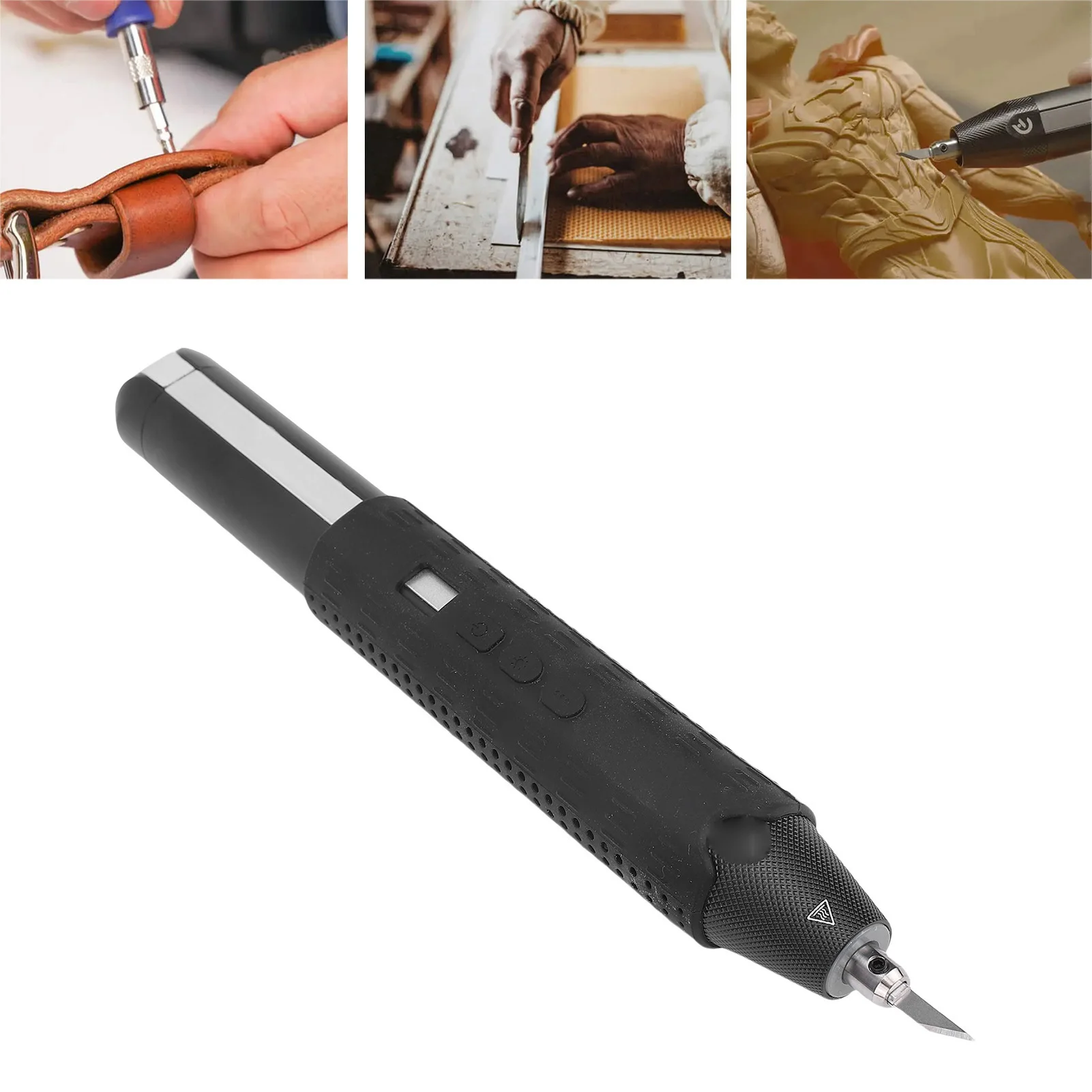 

Ультразвуковой резак 40 кГц, беспроводной ручной, 3 режима со светодиодной подсветкой, 24 шт., режущие насадки для модели с 3D-печатью, ПВХ, Кожа, Дерева