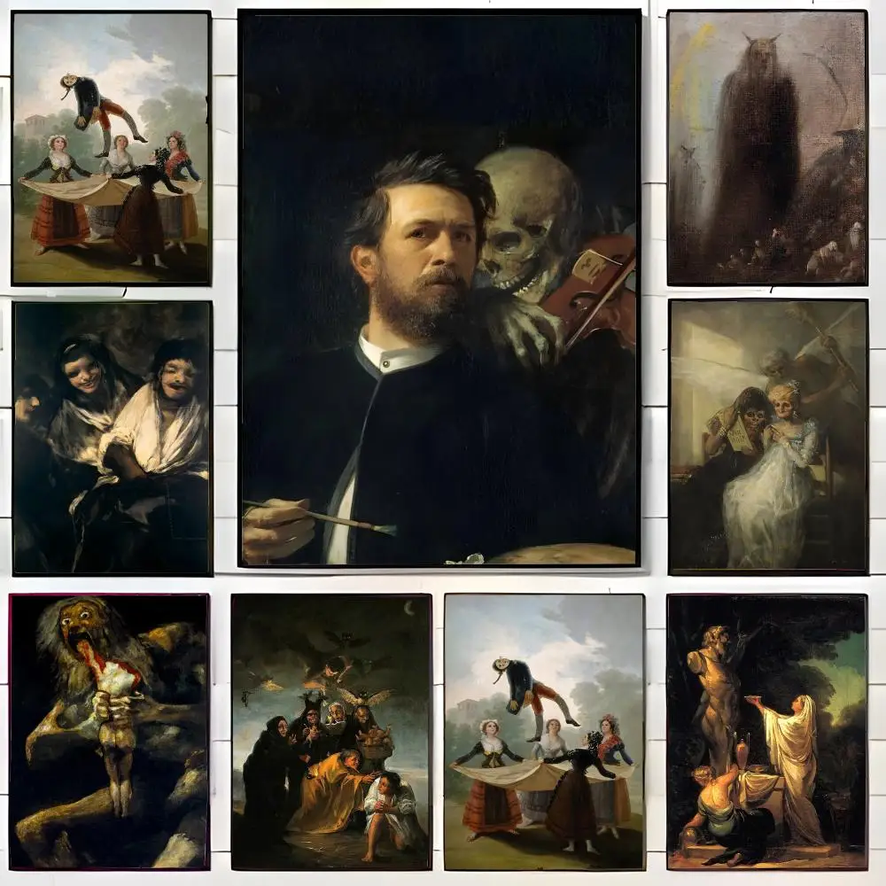Artist Painting F-Francisco Goya Poster Wall Art Print Decorative Mural Home Decor Gift Unframed