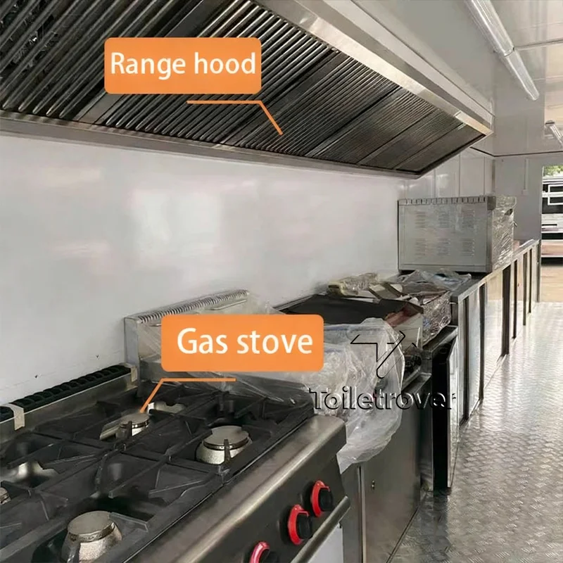 الراقية المحمولة دونر كباب شاحنة الغذاء البيتزا هوت دوج برغر الدجاج المقلي مقطورة الوجبات السريعة للبيع الولايات المتحدة الأمريكية #6