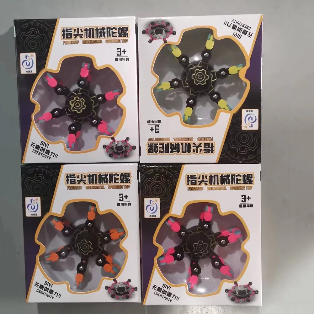 Luminous Fidget Spinner para Crianças, Brinquedo de descompressão, Gyro Chain Rotation Can Decompress, Stress Relief, Festival Presentes