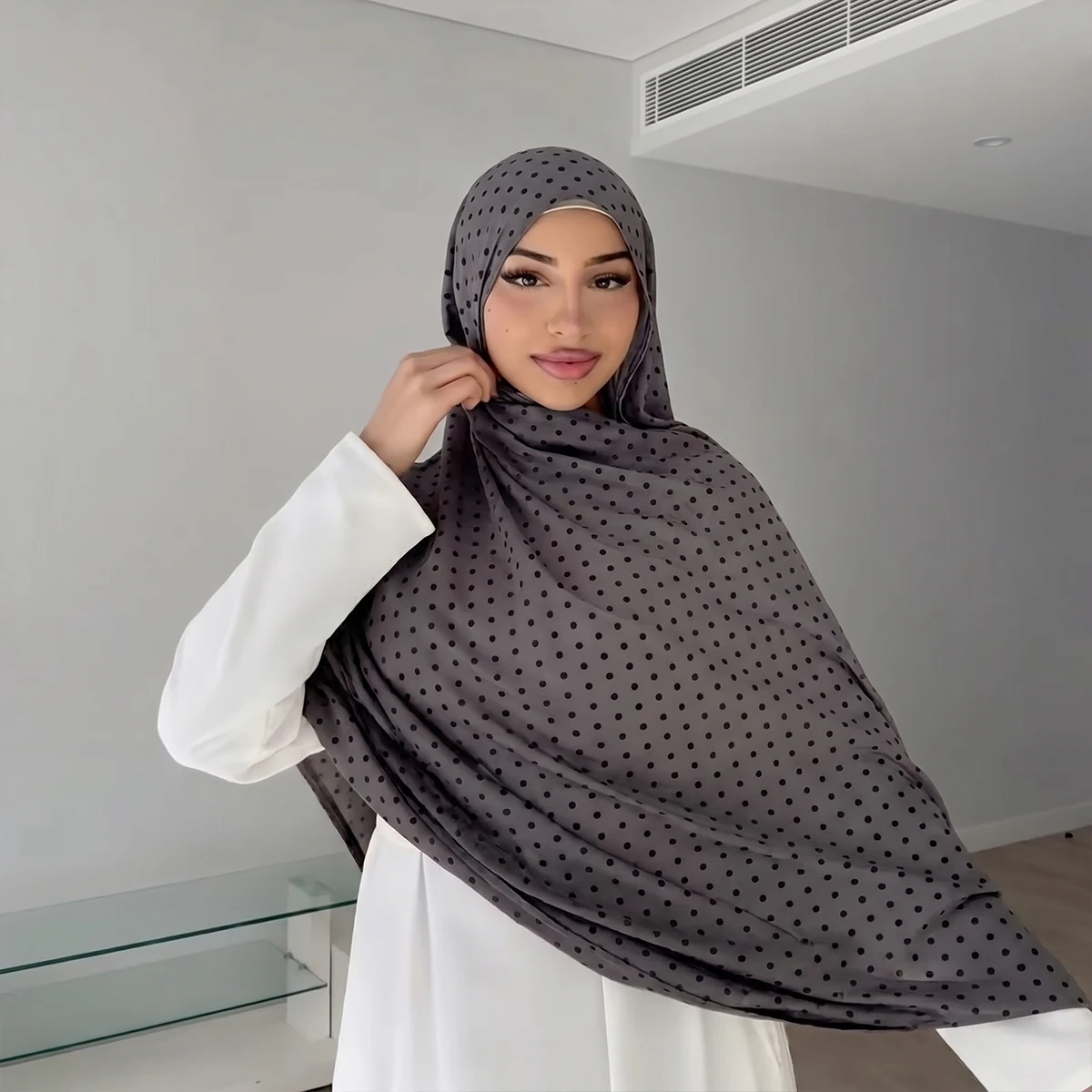 Neuer Damen-Hijab-Schal mit Aquarellmuster, Vintage-Luxus-Strandtuch, 180 cm langes Kopftuch, Bohemien-Muslim-Accessoires – Detail 30