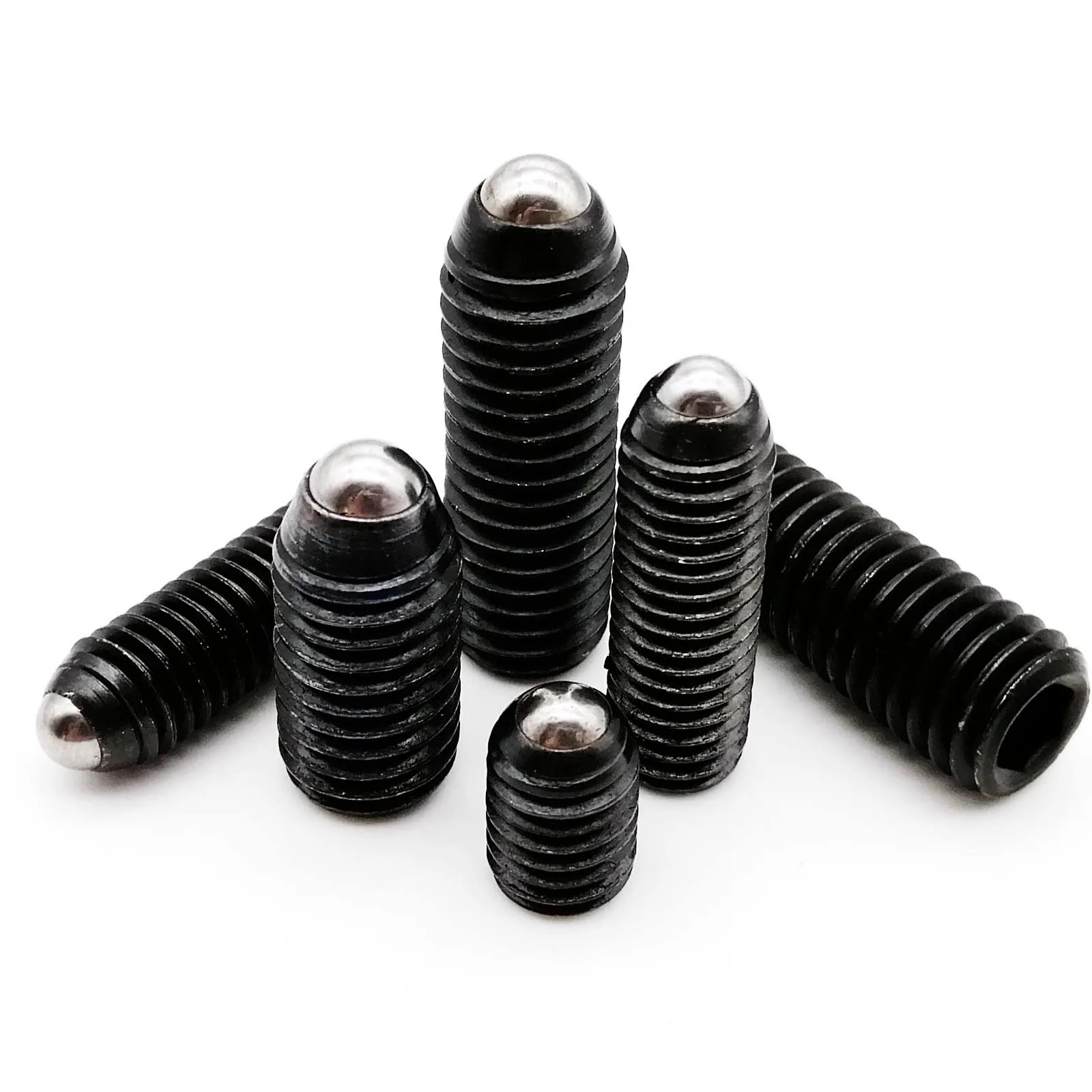 1/5/10/20pcs M2.5 M3 M4 M5 M6 M8 M10 M12 M16 Grade 12.9 Steel Hex Hexagon Socket Allen Spring Ball Plunger Set Screw