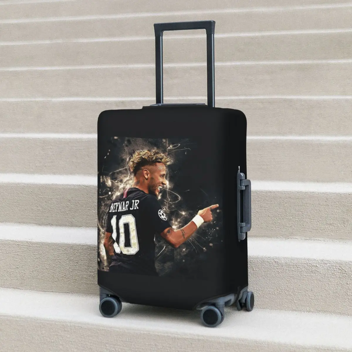 غطاء حقيبة Neymar Art لحماية أمتعة السفر المرنة مقاس 18-32 بوصة