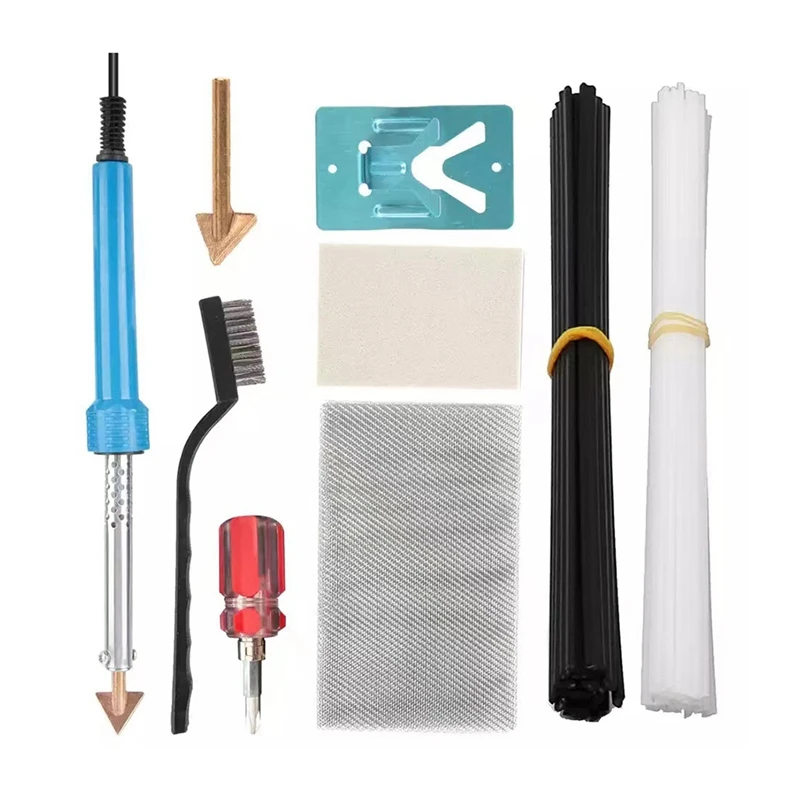 80W Plastic Welding Kit 40 Rods For Car Bumper Repairs DIY Tool Wire Mesh,Dashboard,Kayak Bumper Welder Tools