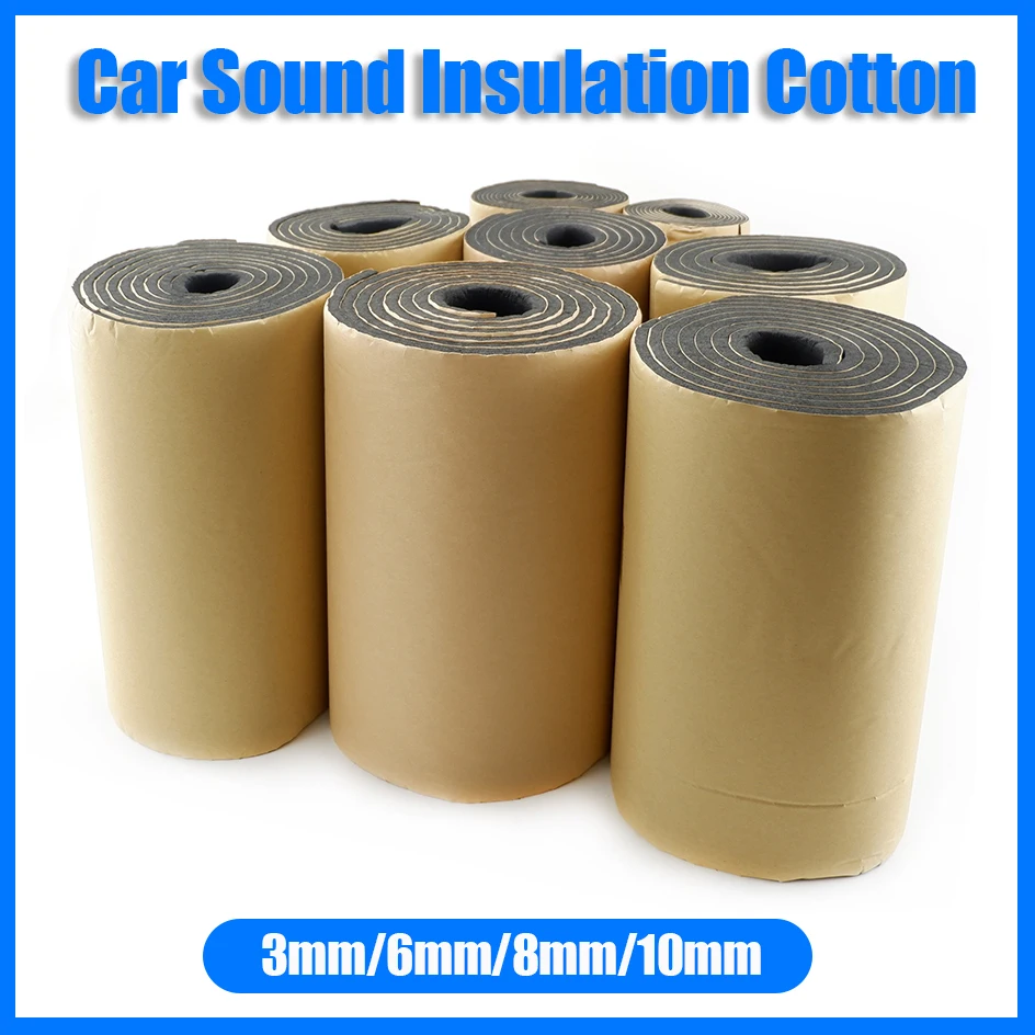 1 rouleau 50x200cm voiture Auto insonorisation camion VAN Anti-bruit isolation coton chaleur cellules fermées mousse