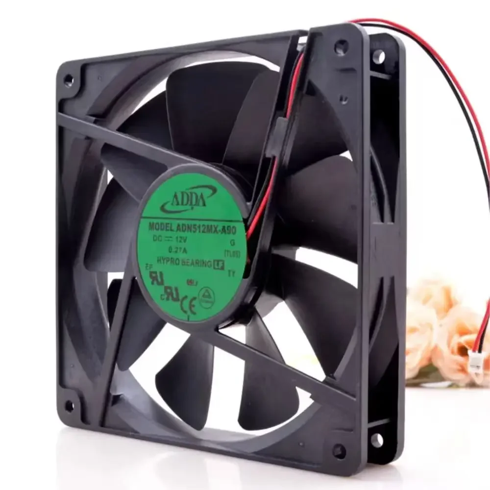 LY ADN512MX-A90 for ADDA DC 12V 0.27A 135mm X 35mm Cooling Fan, 90,149 CFM, 2000RPM, Industrial Power Supply Cooling
