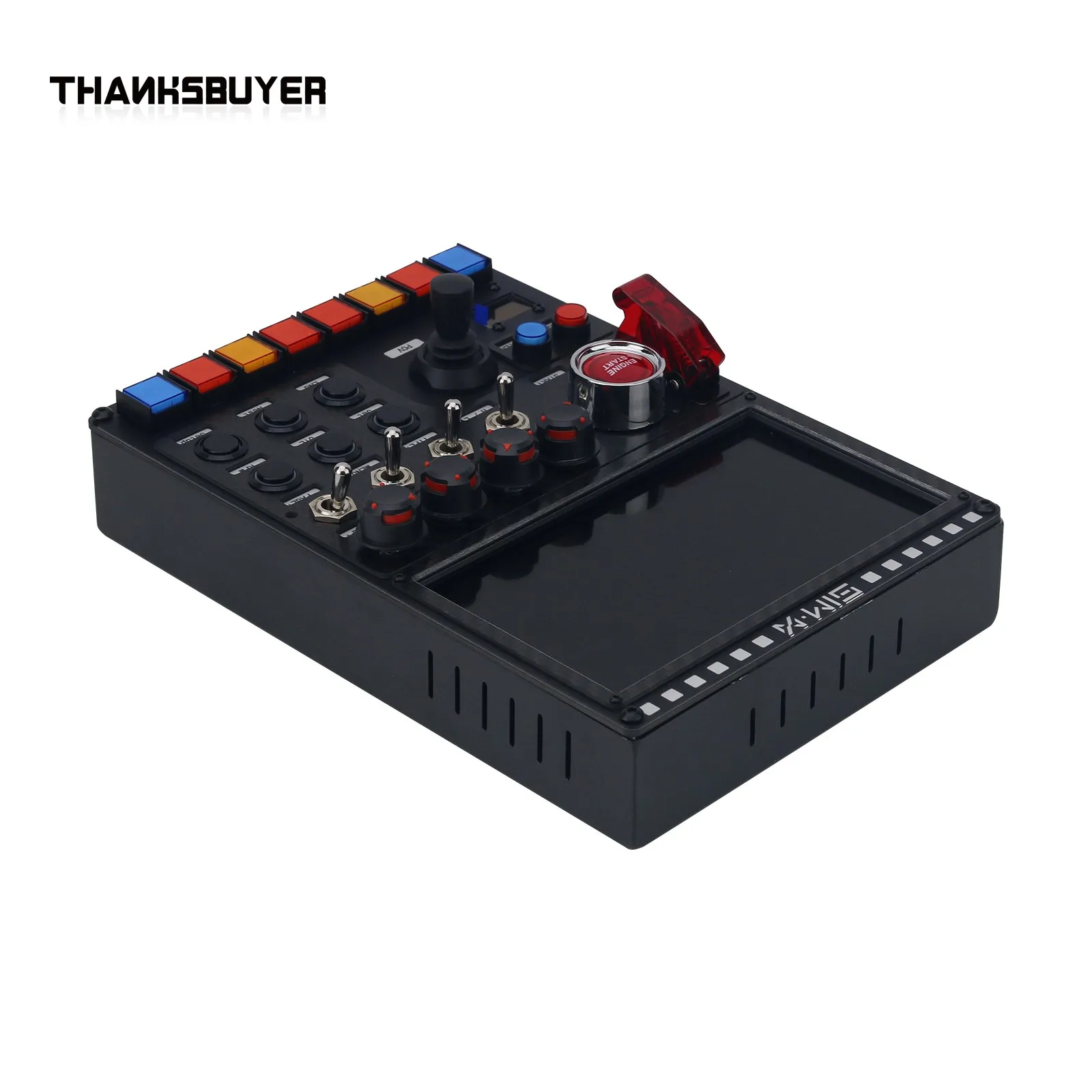 SIMX V7 PRO 7 "RGB Knoppenkast Sim Racing Knoppenkast Racing Simulator voor Thrustmaster Simagic & Voor MOZA