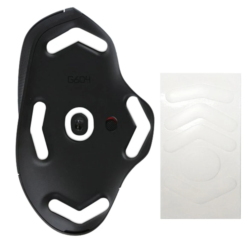 

Hotline Games ICE Mouse Skates Feet for G604 Mouse Glides Curved Rounded Edges White Mouse Pad