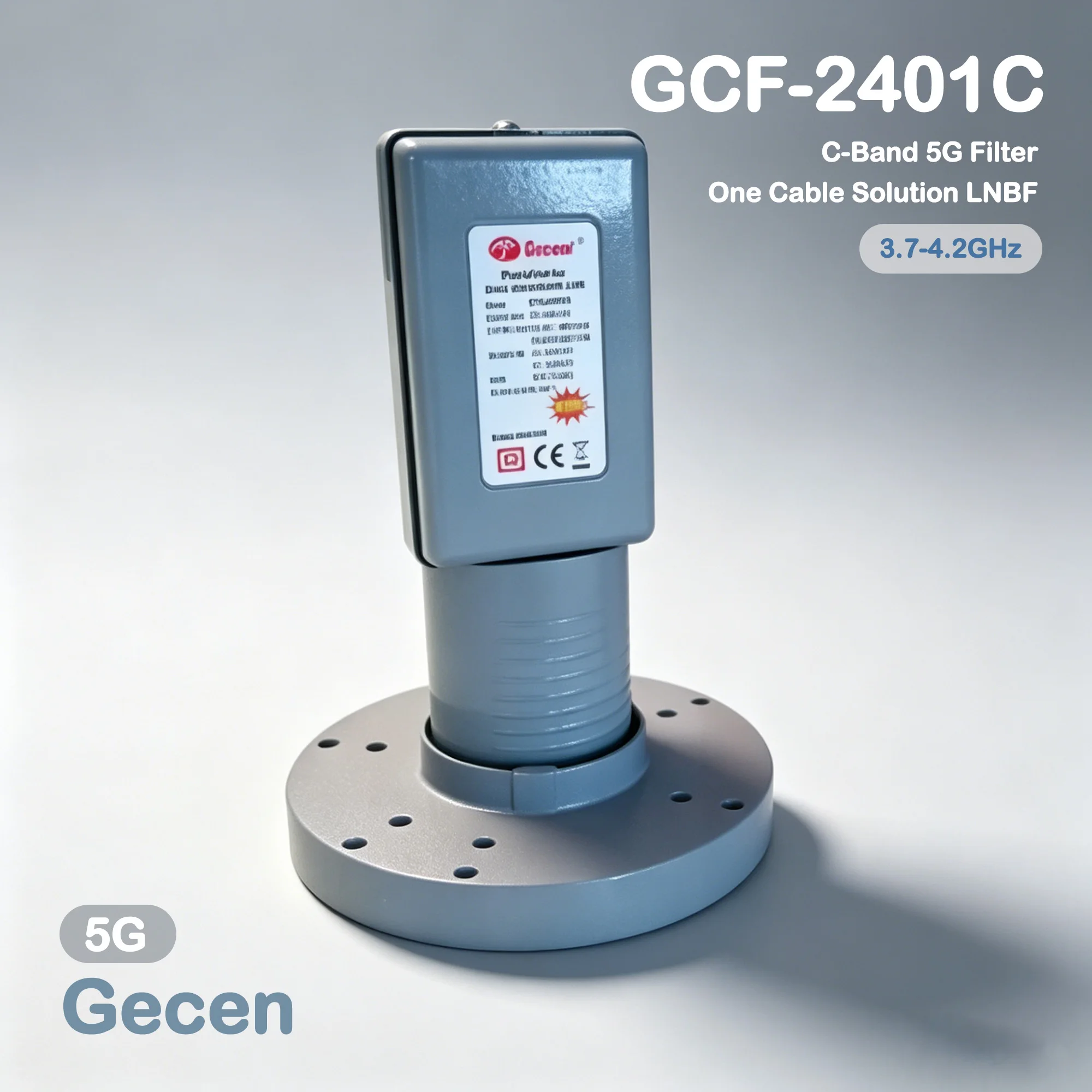

Dedicated downconverter: Satellite C-band dual-oscillator LNB 5150/5750 designed to resist 5G signal interference