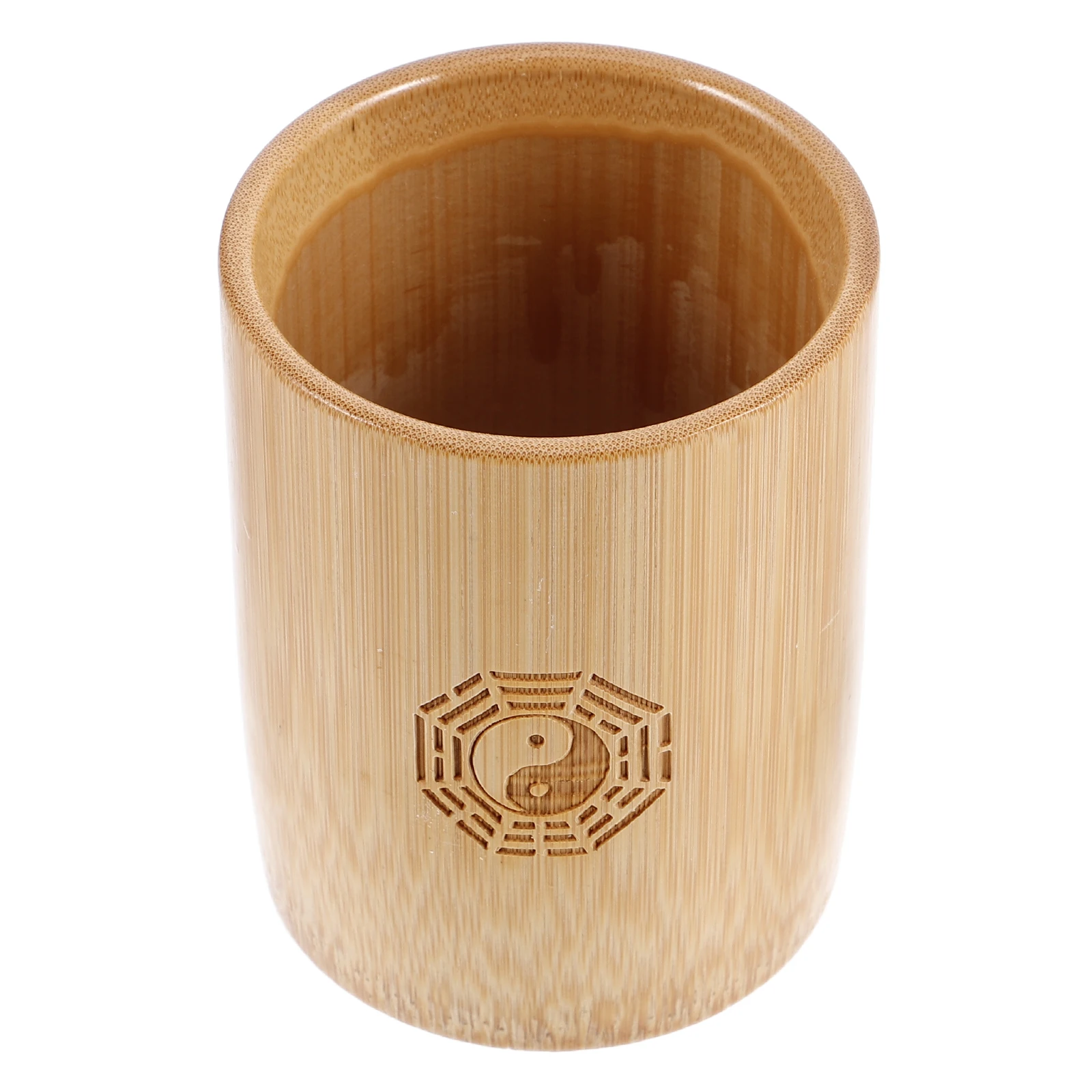 

Bamboo Stick Bathroom Storage Countertop Organizer Divination Sticks Bucket Pot Toothbrush Decoration Chinese Tool