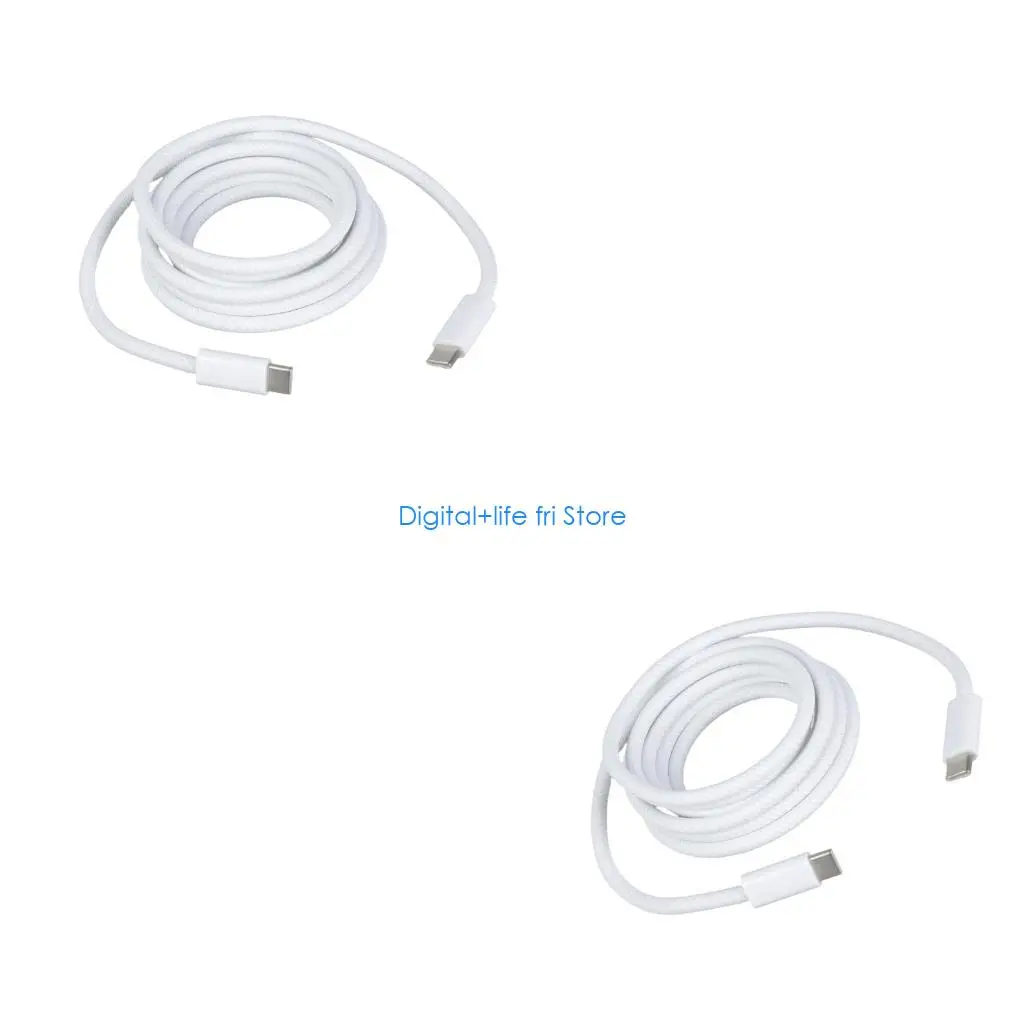 E06D 6.60ft USB C Charging Cable 240W Rapid Charging 480Mbps Data Sync Type C Power Cord For Home Car Office Devices