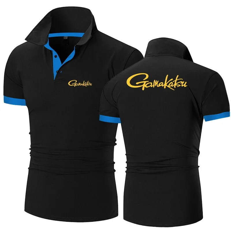 

Gamakatsu Fishing Men's Polo Shirt New Summer Hot Polo Shirts Sports Casual Solid Color Fashion Harajuku Business Tops Clothing