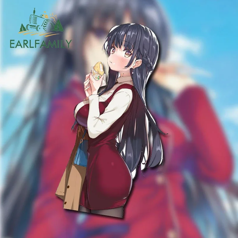 EARLFAMILY 13 سنتيمتر X 6.8 سنتيمتر آنا يامادا لطيف الأكل ملصقات السيارات الإبداعية سيارة التصميم الشارات مقاوم للماء واقية من الشمس شخصية