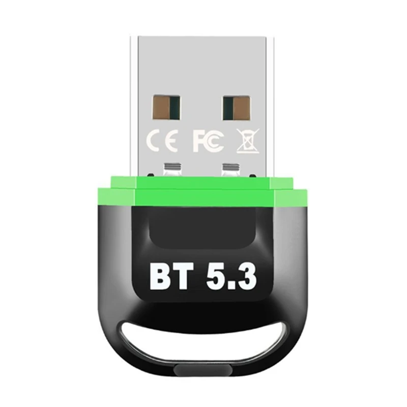 USB Bluetooth 5.3 Adapter Transmitter Wireless Audio Receiver Free Drive For PC Laptop Speaker Mouse Keyboard