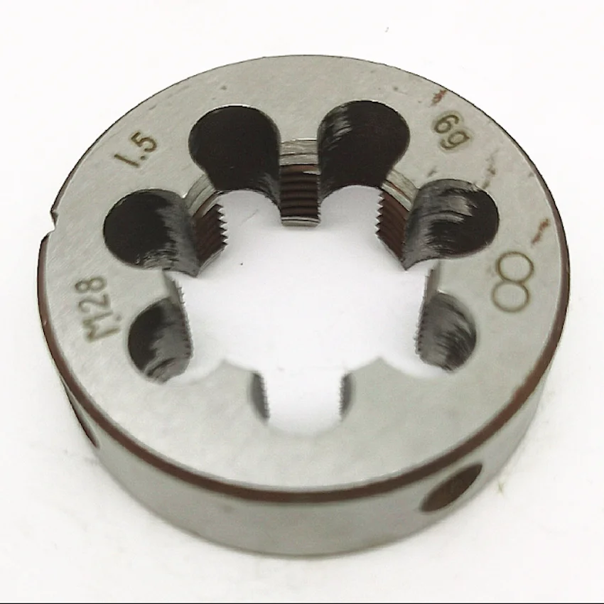 Cost Sale 9Sicr Made Left Hand Manual Die M28/M29/M30/M32/M33*1.0/1.5/2.0mm for Hand Threading Iron Aluminum Copper Workpieces