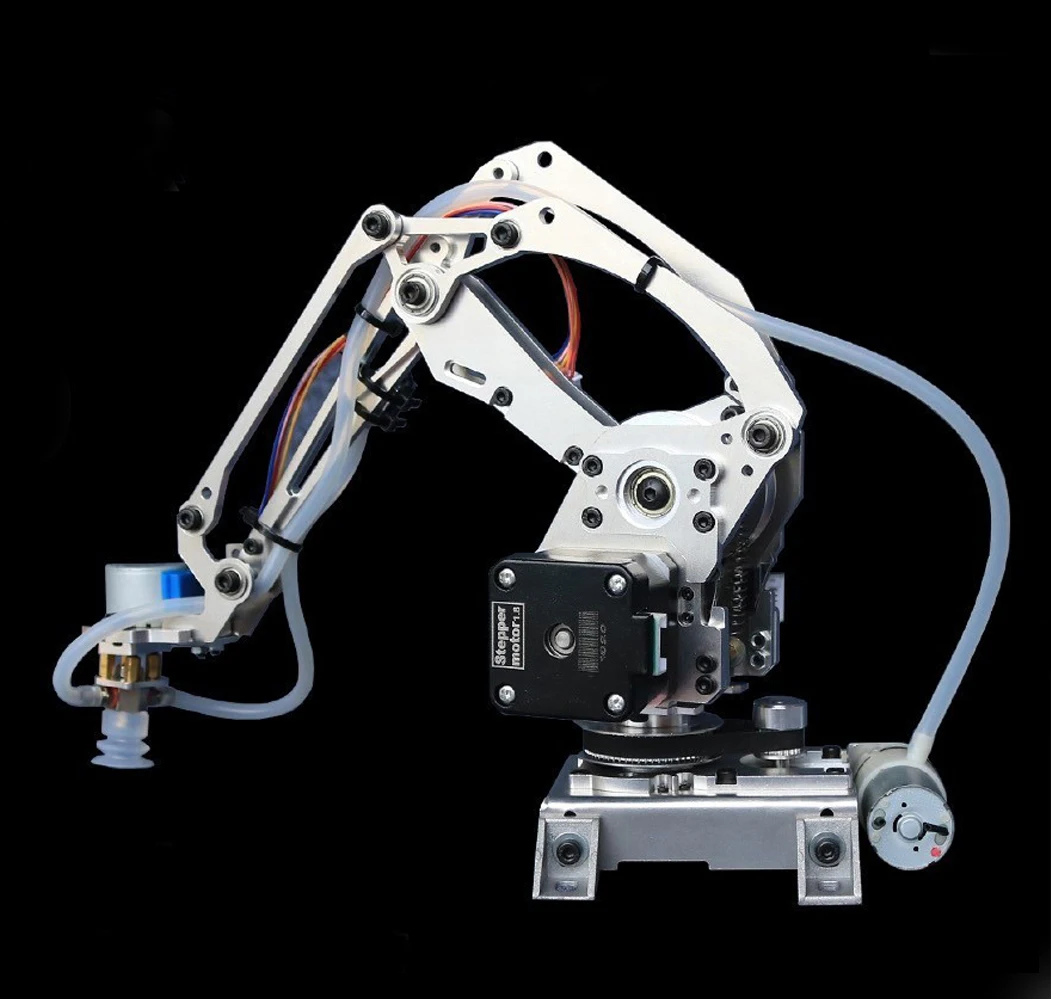 2023โหลดขนาดใหญ่4 DOF แขนหุ่นยนต์ Stepper มอเตอร์ดูดถ้วยโลหะ Manipulator Mechanical แขน Gripper สำหรับ arduino