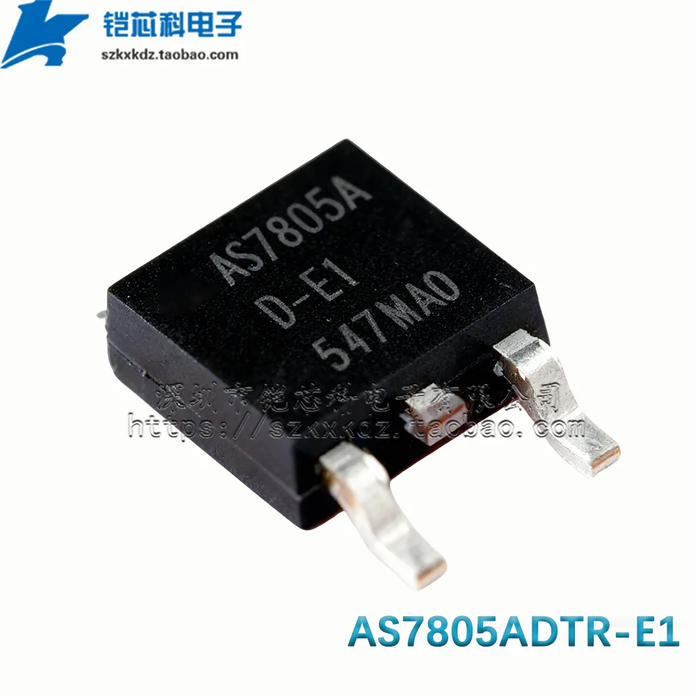 10Pcs New Original AS7805ADTR-E1 AS7805AD-E1 SMD TO-252 IC 1A 5V 3-TERMINAL POSITIVE VOLTAGE REGULATOR