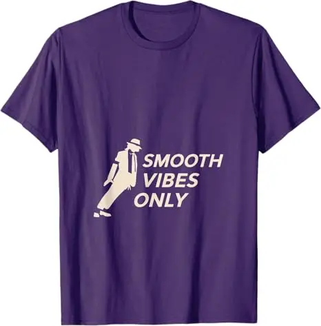 MJ-Theme - Leanin' T-Shirt Y2k Comic Dancing Graphic Saying Tee Smooth Vibes Streetwear-Kleidung Neuartiges Geschenk für Damen und Herren – Detail 7