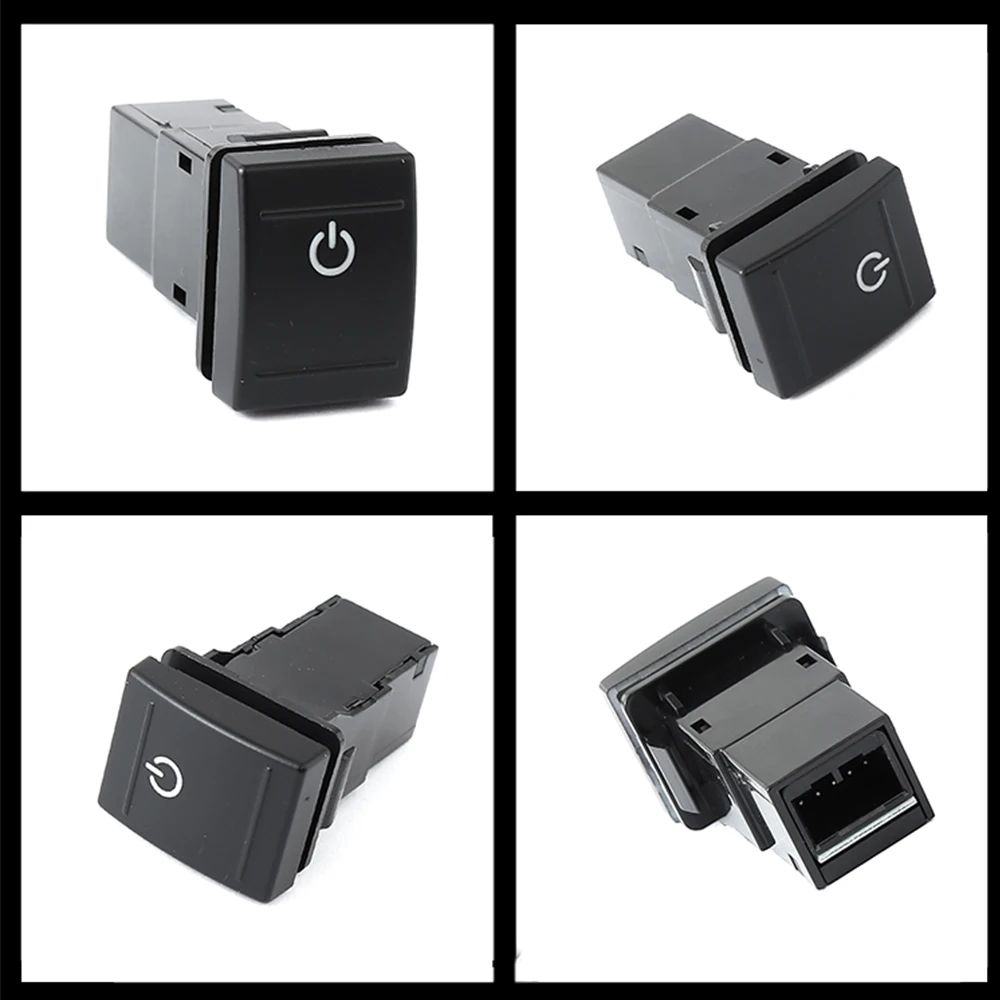 12V Car LED AUTO Tailgate Fog Lights Spotlights Power Horn Seat Heating Switch Button For VW Volkswagen POLO 04-11