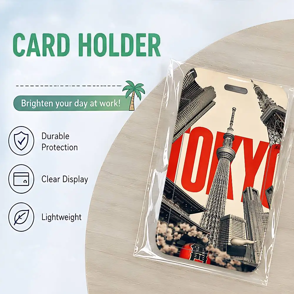 Tokyo Art NFC Contactless Sliding Card Sleeve For Student Cards, Bus Cards, ID Cards, And Work Permits