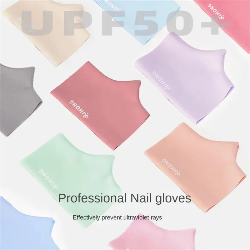 Guante para decoración de uñas, luz Uv, herramientas de manicura con radiación Uv, secador de uñas, accesorios para decoración de uñas, guantes de medio dedo