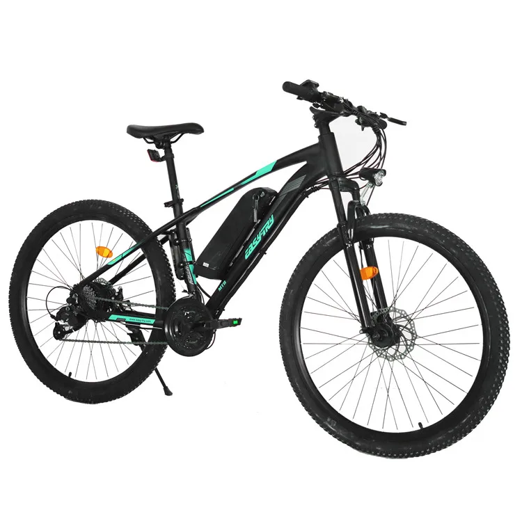 Manufacturer Plastic Pedal Steel Frame Electric Cycle 250W /350W/500W/750W Ebike 26 /27.5/19 Inch 21 Speed MTB Electric Cycle