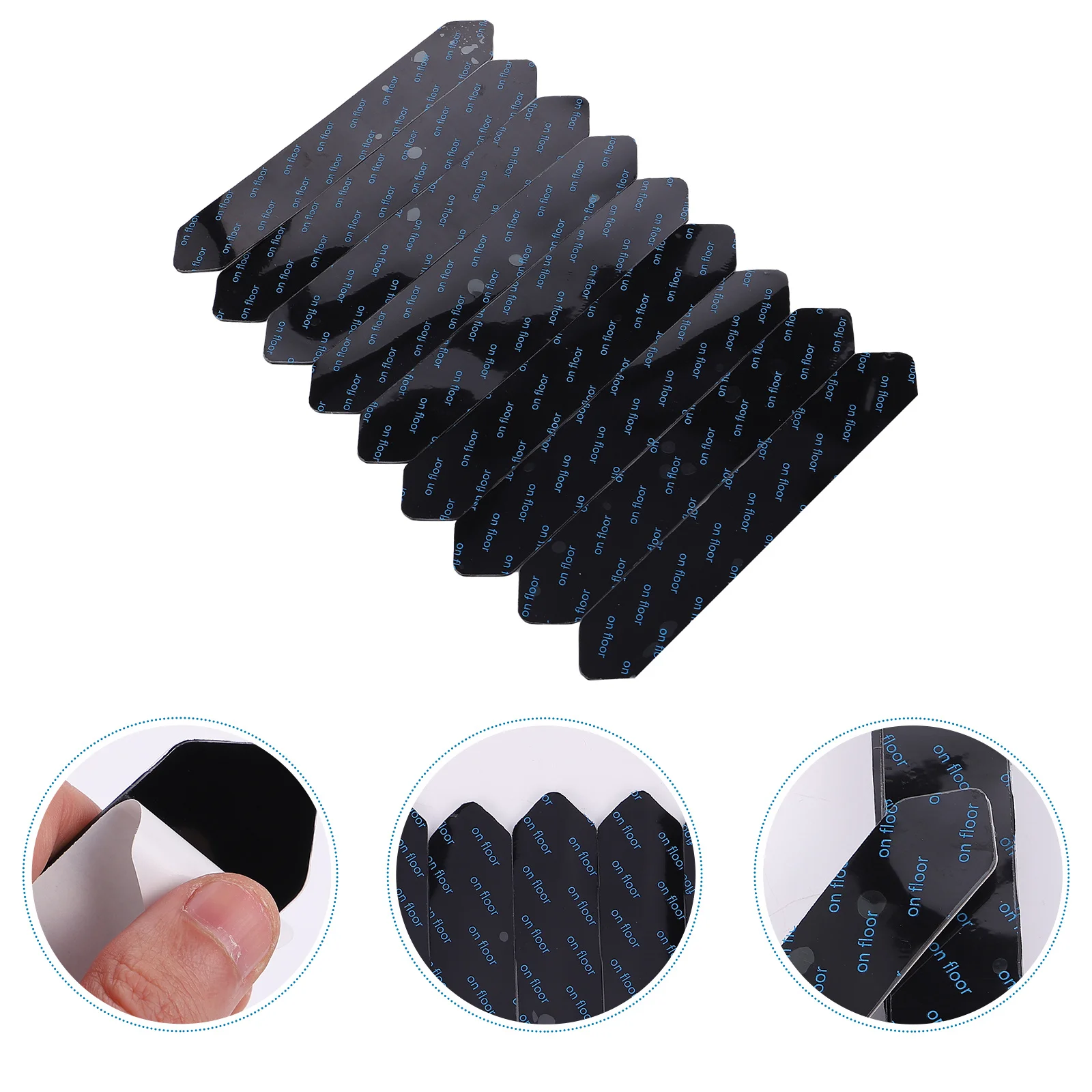 8Pcs Non Skid Double Sided Fixing Sticker Anti Curling Carpet Pads Trace-Less Strong Adhesive Floor Protector