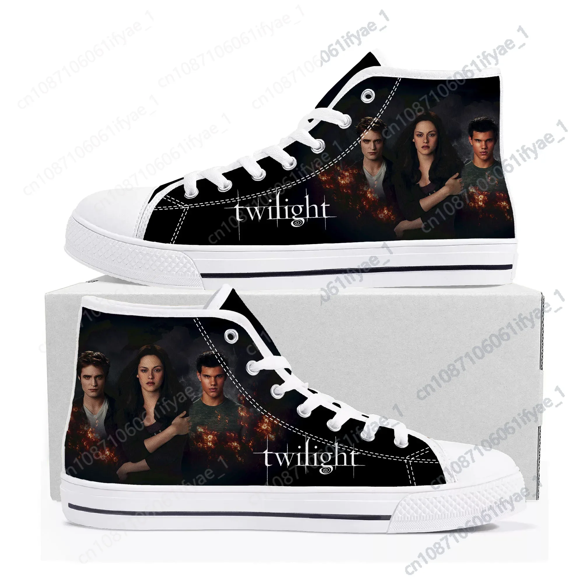 

The Twilight Saga Movie High Top Sneakers Mens Womens Teenager Canvas High Quality Sneaker Casual Custom Shoes Customize Shoe