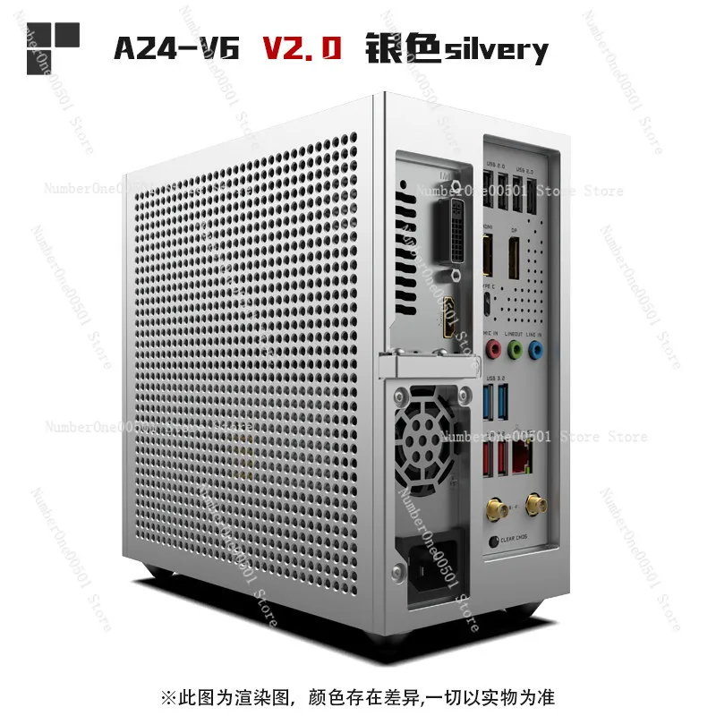 Lzmod mini A24-V6 2.0 Mini ITX BKB Case for Dual-Slot Half-Height