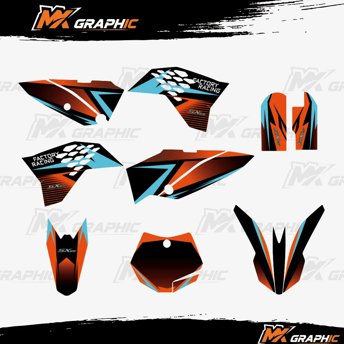 

For KTM SX65 SX 65 2009 2010 2011 2012 Graphics Decals Stickers Motorcycle Accessory