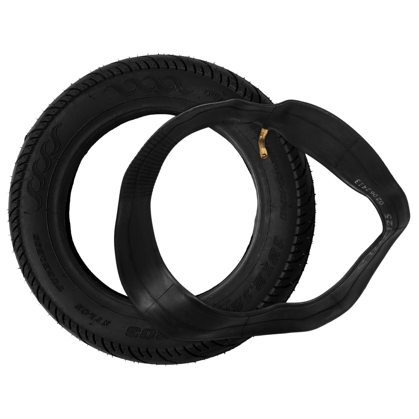 

1 Set Electric Scooter Tire Inner Tube Replacement Heavy Duty Rubber Anti-Burst For Mini Bike Lawn Mower Micro Tiller Quiet