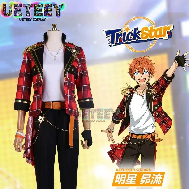 UETEEY Conjunto de Disfraces de Cosplay de Ensemble Stars 2 TrickStar Isara Mao/Yuuki Makoto/Hidaka Hokuto, Uniforme Elegante para Fiesta de Halloween