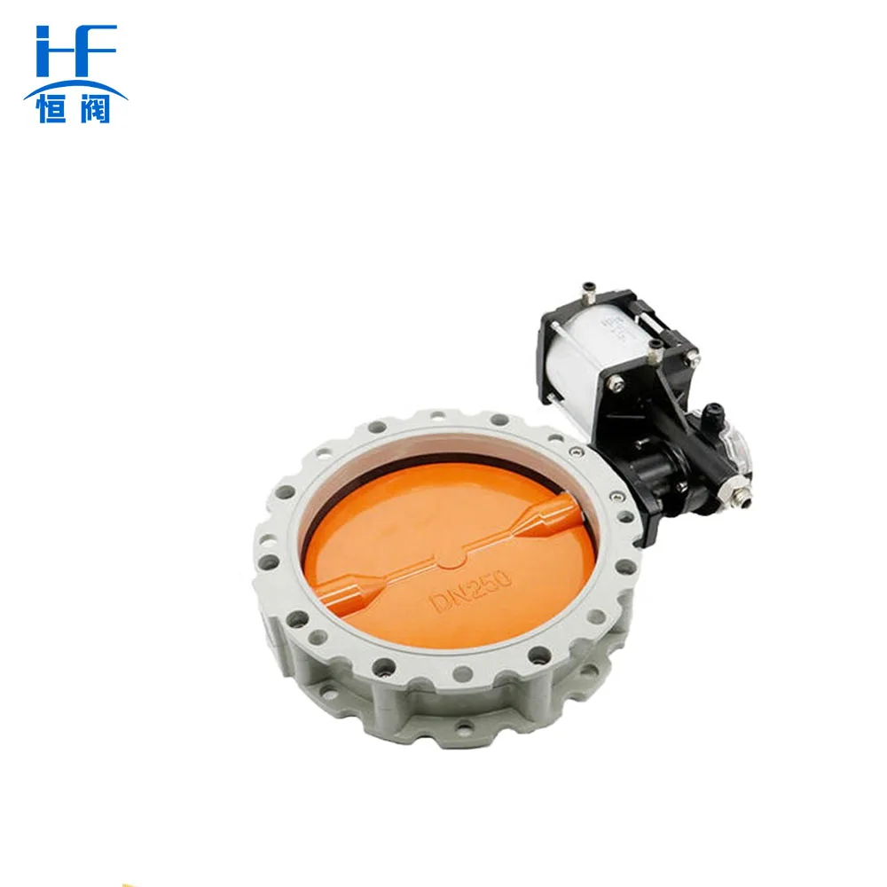 Cement Silo Pneumatic Dust butterfly Valve Dn100 butterfly Valves with Pneumatic Actuator
