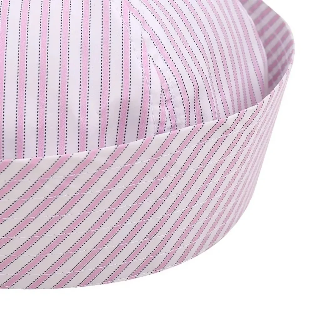 Fashion Stripe Cosplay Sailor Hat Comfortable Lightweight Stage Performance Hat Thin Breathable Beret Unisex