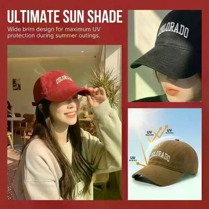 Baseball Cap Unisex Adjustable Summer Sports Hat Lightweight Breathable Sun Protection Outdoor Activities Cap