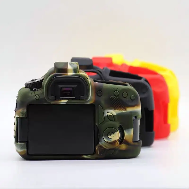 Silicon Rubber Sleeve Armor Skin Case Body Cover Protector for Canon EOS 60D EOS60D DSLR Camera Shell Protective Soft Bag 4color