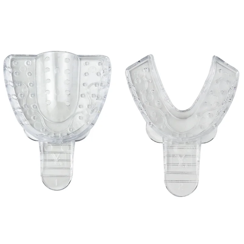 Dental Implant Impression Tray Plastic Teeth Holder Mold Dentistry Accessories Transparent Mouth Tray Planting Tools