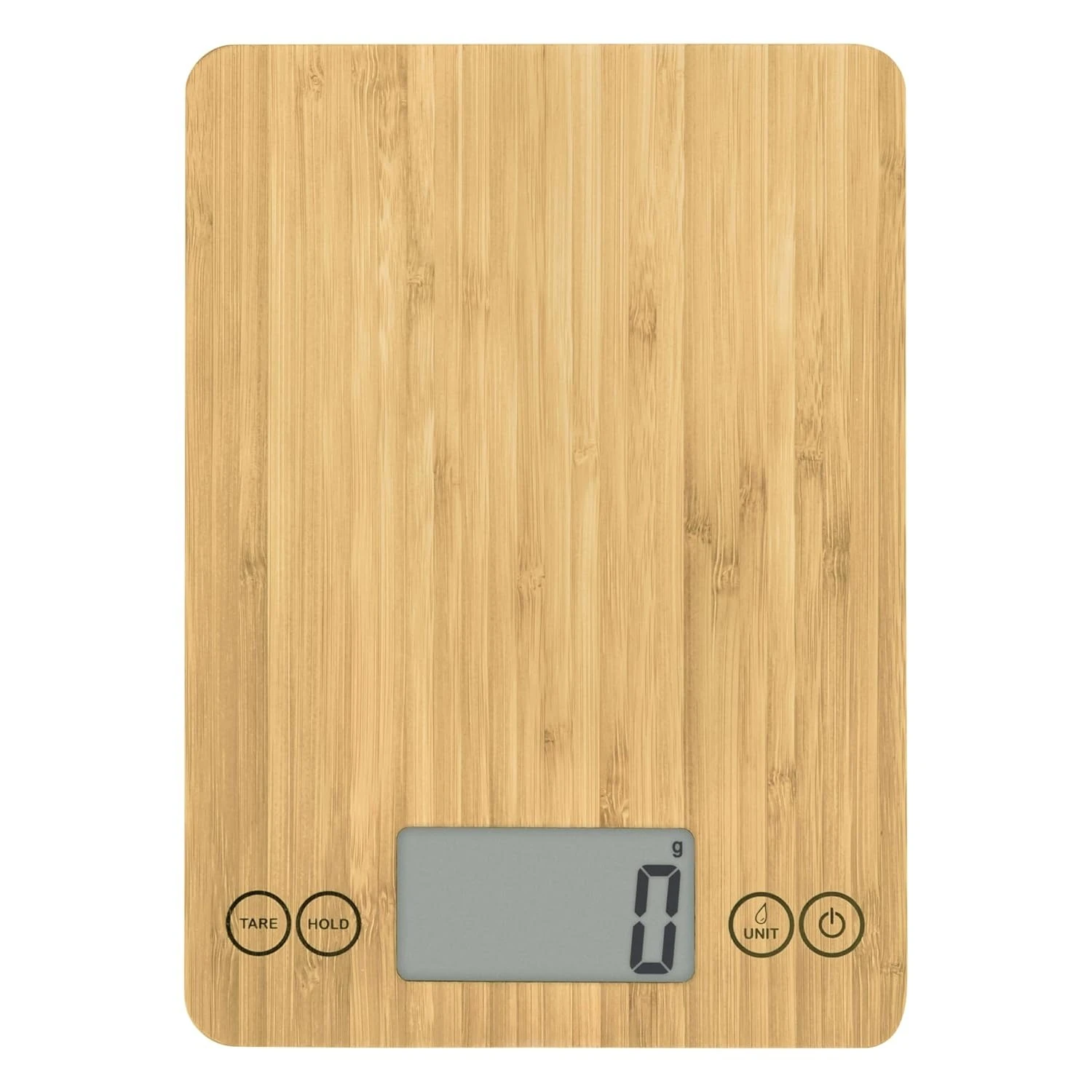 Nutrition Scale Tempered Glass Bamboo Multi-Functional with Precise Portion Control for Baking Cooking