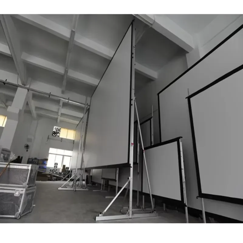 PVC Fast Fold Projection Screen 300 Inch 16:9 Portable Outdoor Home Theater Front Outdoor Projector Screen with 3-Year