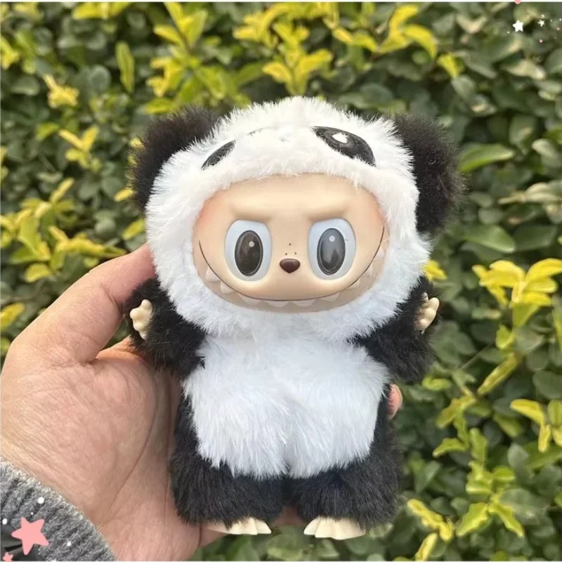 

New Hot Monster Labubu Series Replica Chinese Panda Creat Handmade Blind Box Change Dolls Ornaments Desktop Decora Birthday Gift