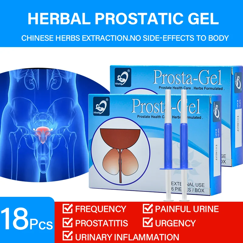 

18 Pcs/3 Packs Urethra Prostatic Man Gel Chronic Prostatitis Treatment Ointment Andrology Frequent Urination Medical Plaster