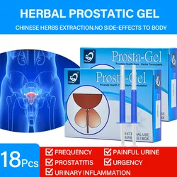 18 Pcs/3 Packs Urethra Prostatic Man Gel Chronic Prostatitis Treatment Ointment Andrology Frequent Urination Medical Plaster