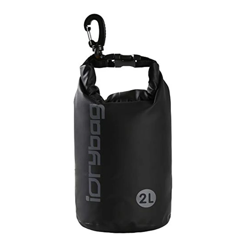 IDrybag 2L Schwimm-Wasserdichter Trockensack Sport-Canyoning-Tasche IPX6 Wasserdichte Tasche für Reisen Kajakfahren Bootfahren Strand-Trockensack